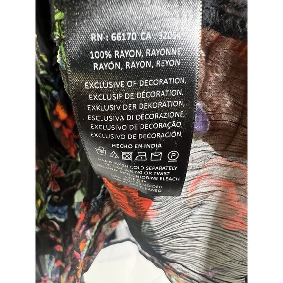 Maeve Anthro Nighttime Florals Sheer Lined Chiffon Studded Mini Dress 4 - Picture 8 of 10